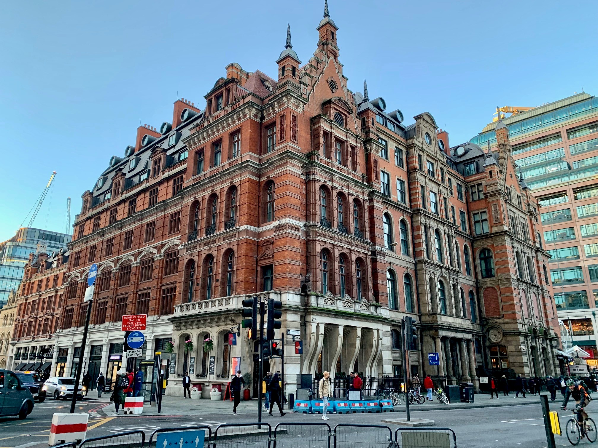 Grade II listed Liverpool Street Station and Grade II* listed former Great Eastern Hotel, now the Andaz London Liverpool Street Hotel.